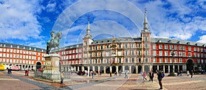 Panorama of Plaza Mayor, Madrid