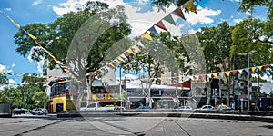 Panoramic View of Plaza Serrano in Palermo Soho neighborhood - Buenos Aires, Argentina