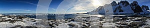 Panoramic View from PlÃÂ©neau Island, Antarctica photo