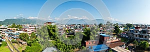 Panoramic view of Pokhara in Nepal