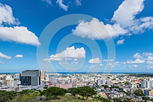Panoramic view of Port Louis, Mauritius, Africa