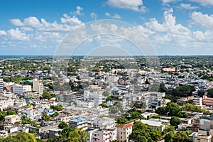 Panoramic view of Port Louis, Mauritius, Africa