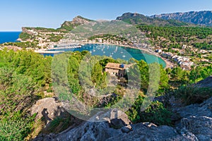 Panoramic view of Porte de Soller, Palma Mallorca, Spain