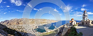 Panoramic view of Pothia Town, Kalymnos, Greece photo