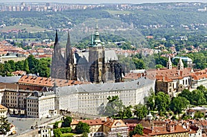 Panoramic view of the Prague Castle