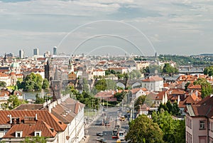 Panoramic view of Prague from the castle zone,Czech Republic