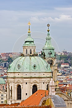 Panoramic view of Prague - Czech capital.