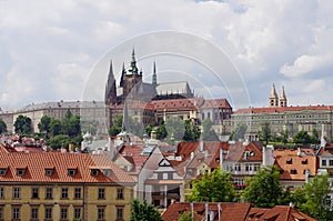 Panoramic view on Prague, Czech Republic