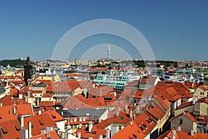 Panoramic view of Prague - Czech Republic - Europe