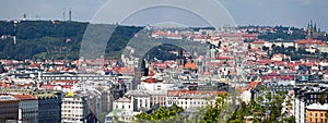 Panoramic view of Prague