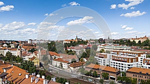 Panoramic view at Prague from VyÃÂ¡ehrad