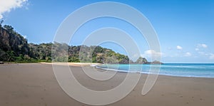 Panoramic view of Praia do Sancho Beach - Fernando de Noronha, Pernambuco, Brazil