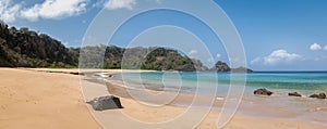 Panoramic view of Praia do Sancho Beach - Fernando de Noronha, Pernambuco, Brazil