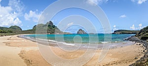 Panoramic View of Praia do Sueste Beach - Fernando de Noronha, Pernambuco, Brazil