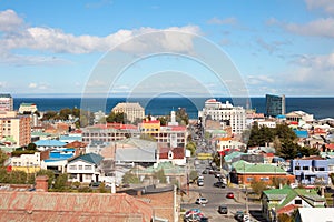 Panoramic view of Punta Arenas photo