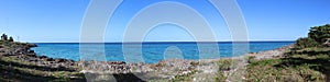 Panoramic view of Punta Perdiz, close to Playa Giron located in the Bay of pigs or Bahia de cochinos, Cuba photo