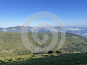 Panoramic View in the Pyrenees Basque Country