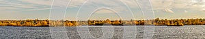 Panoramic view of Quincy Reservoir near Denver, Colorado