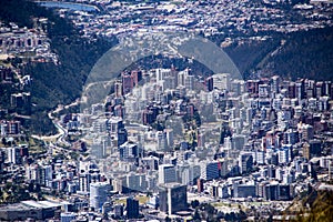 Panoramic view of Quito, Ecuador