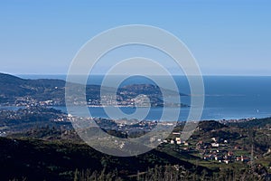 Panoramic view of the RÃ­a de Vigo photo
