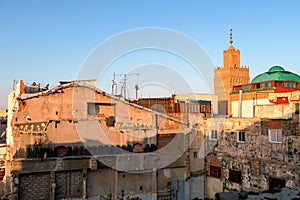 panoramic view of rabat city capital morocco, photo as background
