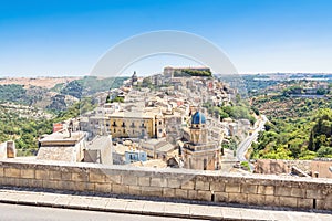 Panoramic view of Ragusa Ibla, Sicily, Italy