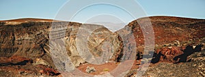 Panoramic view of Rainbow Canyon, Father Crowley Vista Point in Death Valley National Park