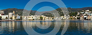 Panoramic view of Rapallo, Italy