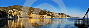 Panoramic view of Rapallo Resort on the Italian Riviera