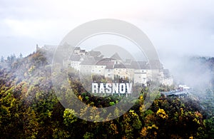 Panoramic view of Rasnov Fortress