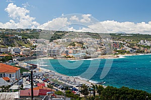 Panoramic view of Rethymno town