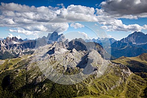 A Panoramic View from Rifugio Lagazuoi