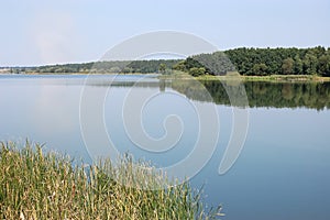 Panoramic view of the river Ros, Ukraine.