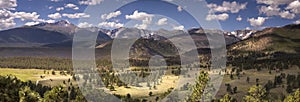 Panoramic View of Rocky Mountain National Park