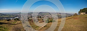 Panoramic view of Rodborough Common and Stroud