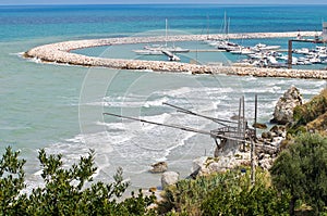 Panoramic view of Rodi Garganico. Puglia. Italy.