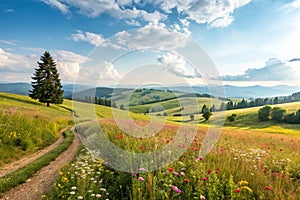 Romantic summer landscape