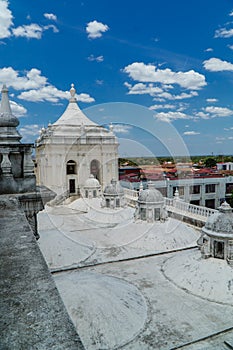 Panoramic view of the roof of Leon Cathedral, Nicaragua