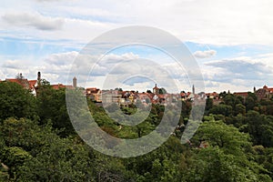 Panoramic view of Rothenburg ob der Tauber