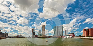 Panoramic view of Rotterdam, The Netherlands