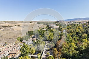 Panoramic view of the Royal Mint of Segovia Real Casa de Moneda palace  is regarded as one of the oldest and most important photo