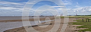 Panoramic view of Royal Portbury Docks and Avonmouth, Bristol