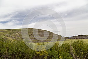 panoramic view, Sacsayhuman is a inca ruins, Cusco, Peru