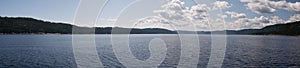 Panoramic view of the Saguenay Fjord Quebec