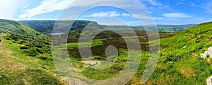 Panoramic view of Sally Gap, Wicklow National Park, Ireland