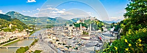 Panoramic view of Salzburg, Austria photo