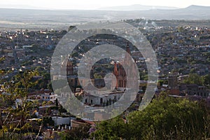 Panorámico de a principal iglesia 