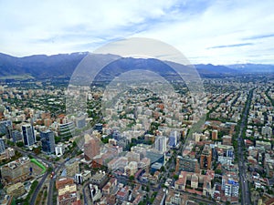 Panoramic view of Santiago de Chile