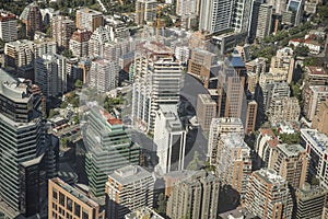 Panoramic view of Santiago de Chile