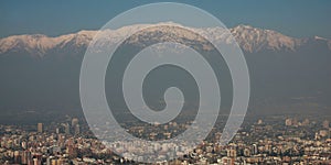 Panoramic view of santiago de chile